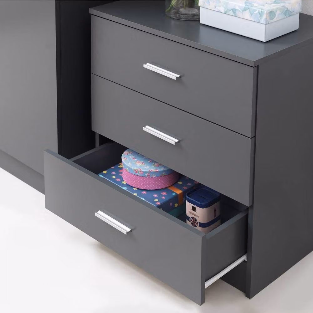 Timber Art Design Rio Costa 3 Drawer Chest in Grey – 2