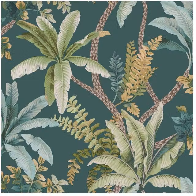 Holden Décor Eastern Horizons Trailing Palm Botanical Floral Wallpaper in Green – 1