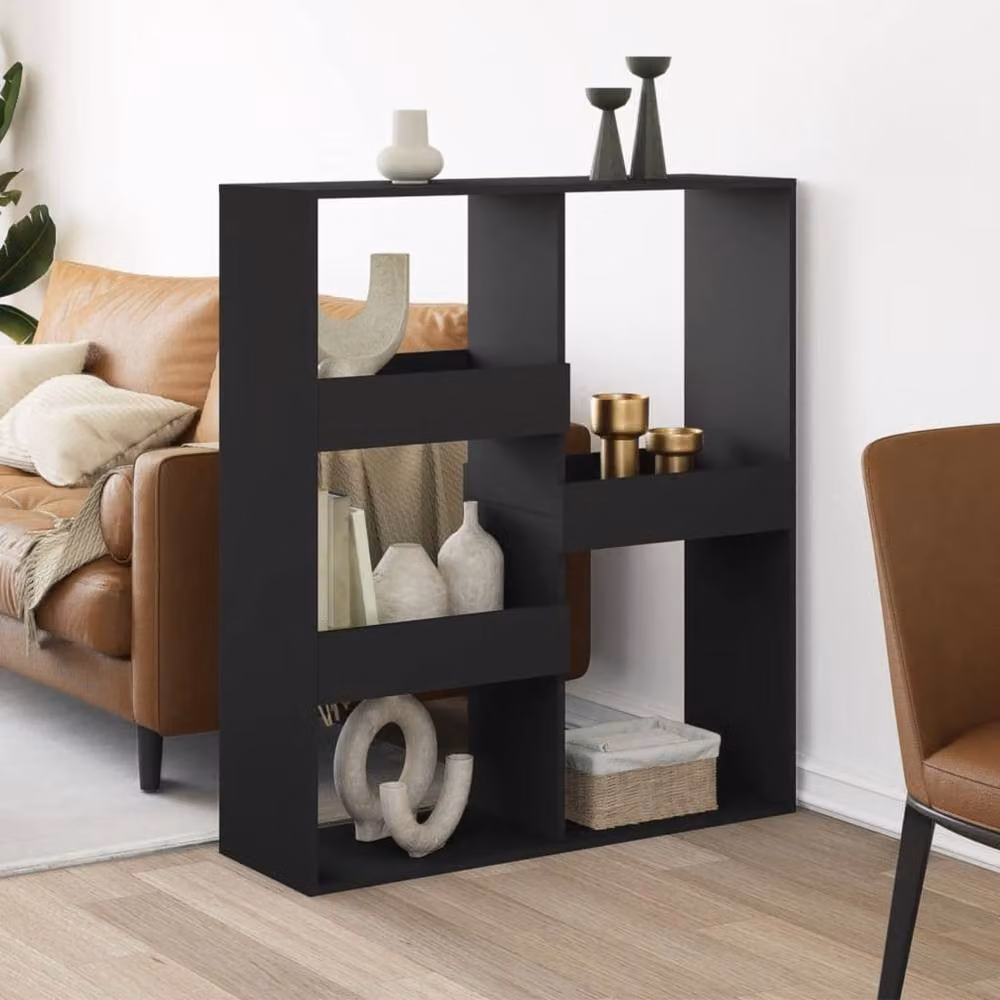 Berkfield Home Black Modern Room Divider W/D/H: 100 x 33 x 115 cm – 2