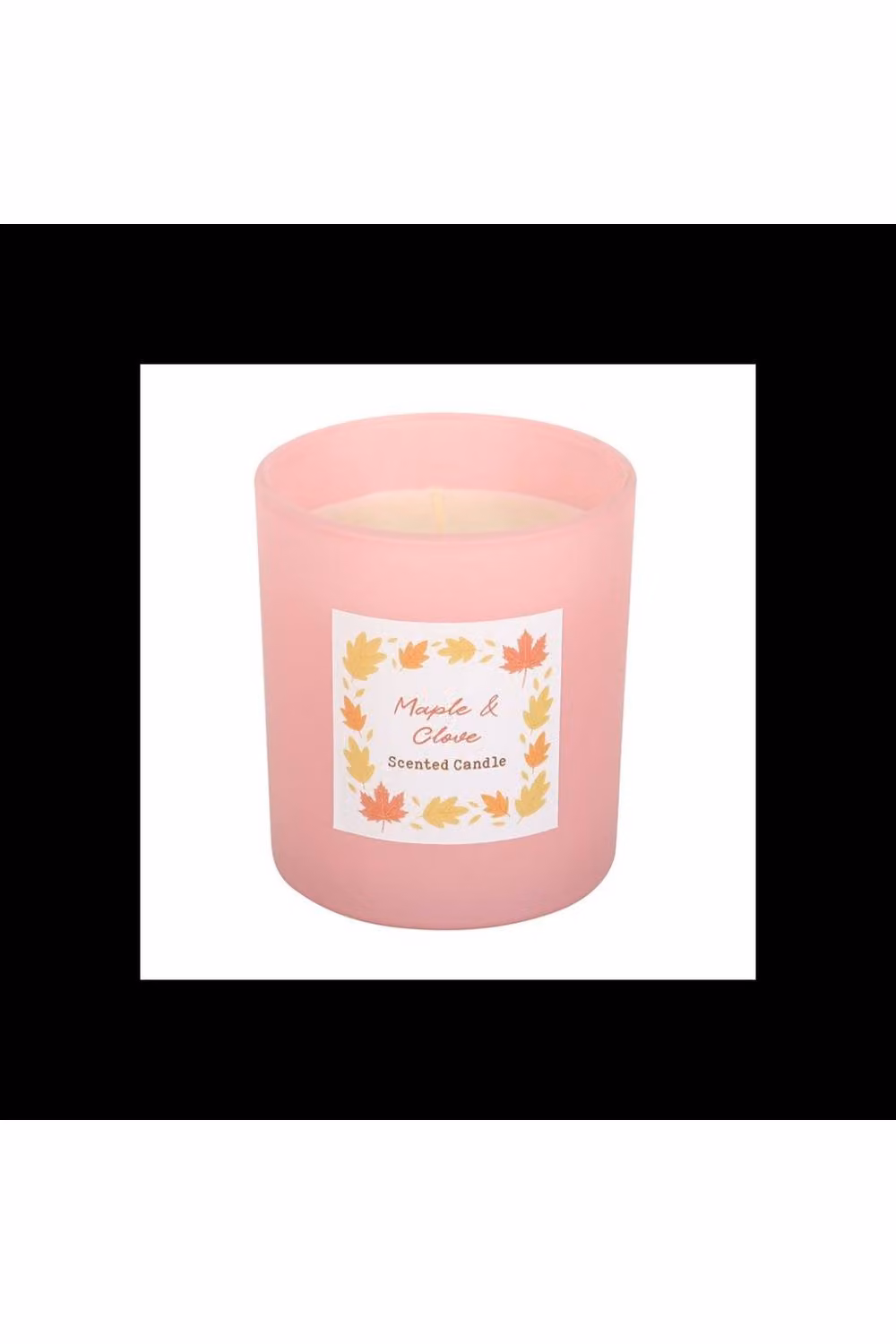 KDMD Maple & Clove Scented Glass Candle in Baby Pink with 28 Hour Burn Time – 2