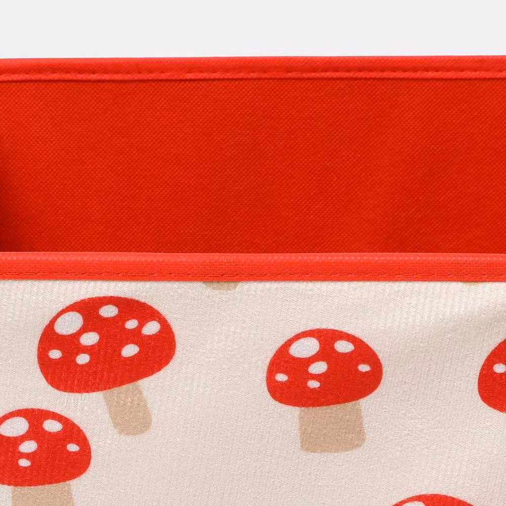 OHS 2 Pack Kids Printed Folding Cube Toy Organisers in Red – 3