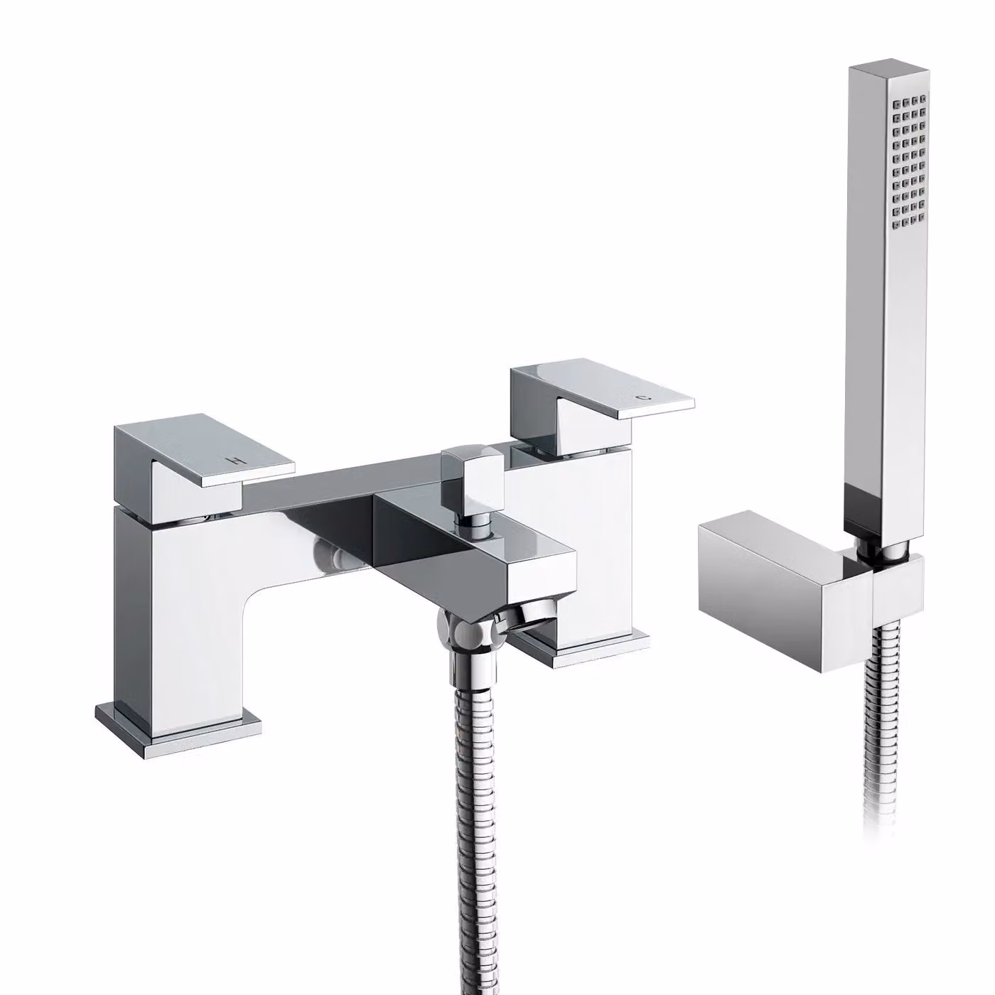 Nes Home Polished Chrome Basin Mixer Tap with Pop-Up Waste in Silver – 3
