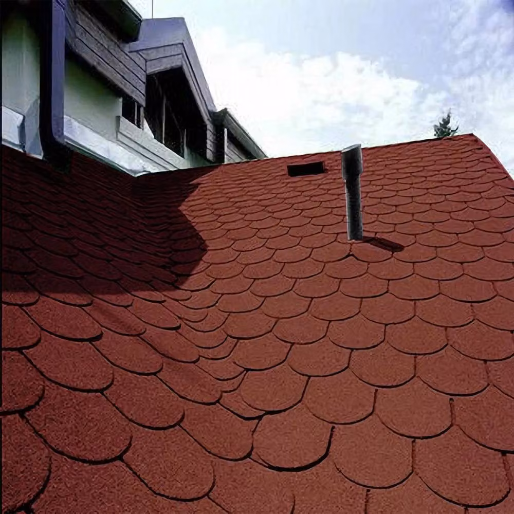 SPETLEK 18pcs Red Felt Roofing Shingles, W: 52 cm, L: 1000 cm – 3