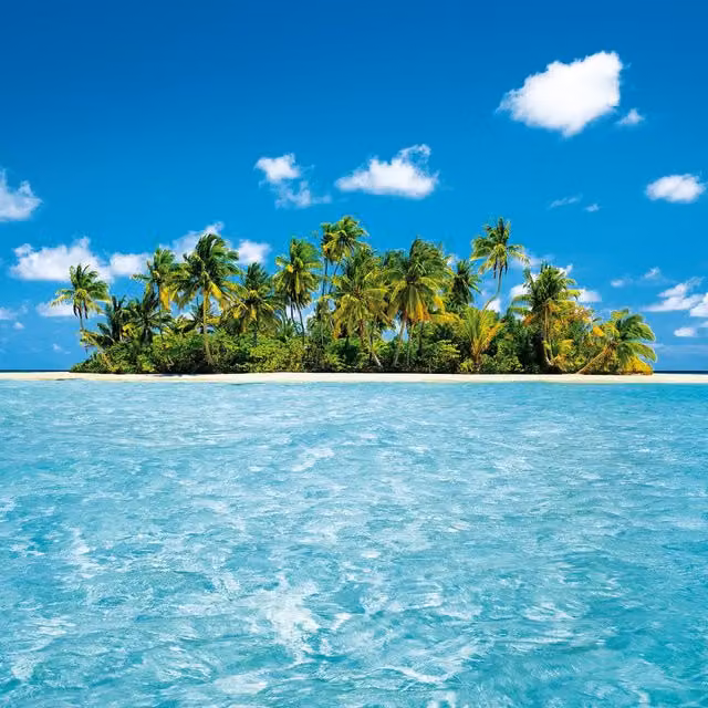Maldive Dream Blue Wall Mural