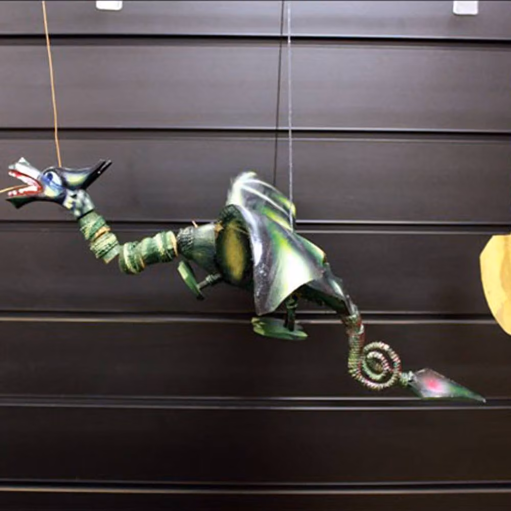 KDMD Green Coconut Dragon Hanging Mobile, 37 cm – 4