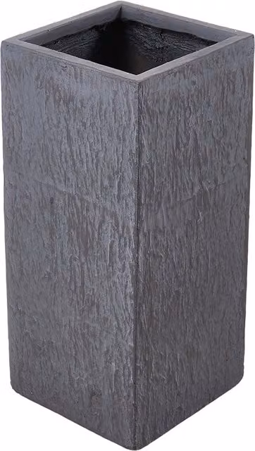 Livingandhome Grey Concrete Flower Pot Planter with Drainage Hole, Diameter: 28 cm