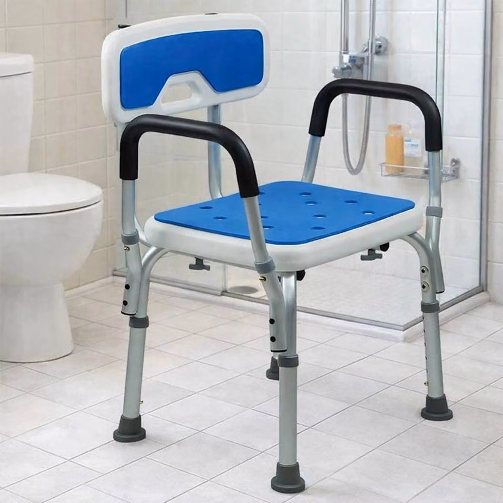 Havendro Adjustable Blue Shower Chair for Elderly and Disabled with 120kg Capacity – 2