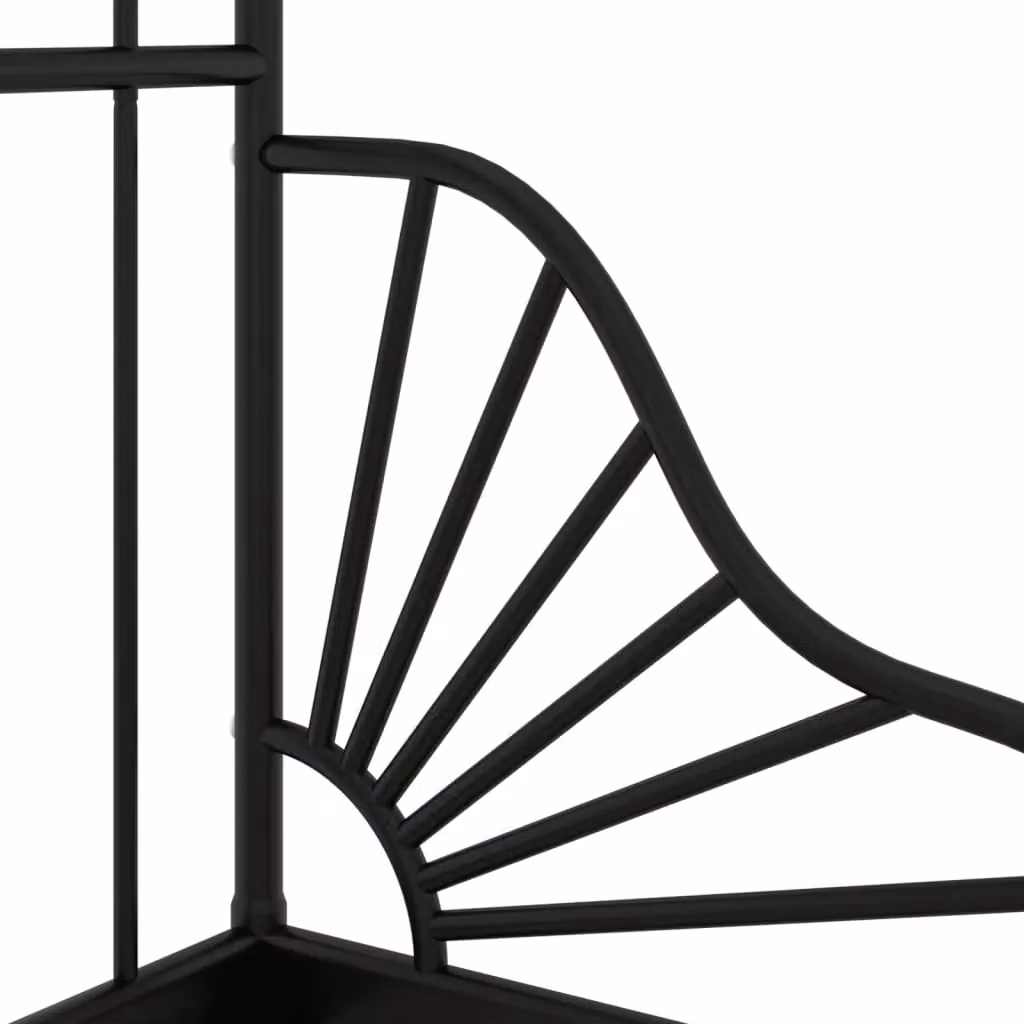Berkfield Home Extendable Metal Bed Frame, Black, W: 80 cm, D: 130/200 cm – 4