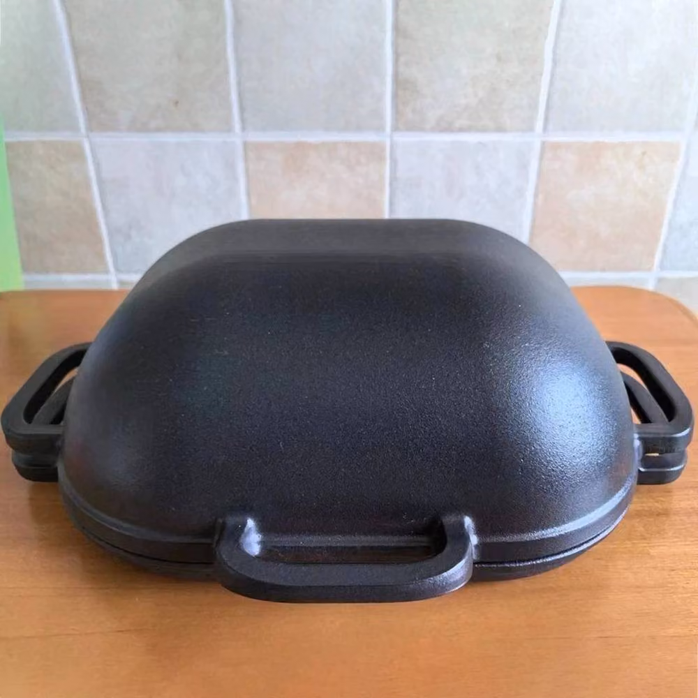 Kelvenix 2-in-1 Cast Iron Bread Pot and Loaf Pan with Lid, Black – 4