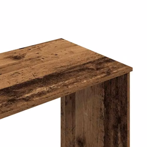 vidaXL Modern Computer Desk in Old Wood Brown, Engineered Wood, W/D/H: 102 x 50 x 76 cm – 4