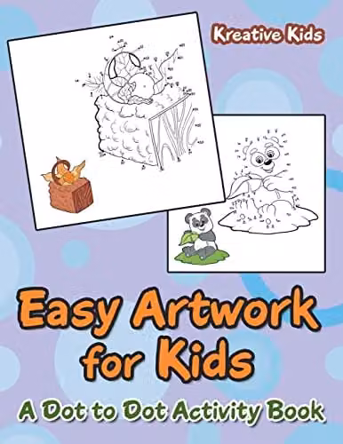Kreative Kids Easy Artwork for Kids Dot to Dot Activity Book, Multicolour