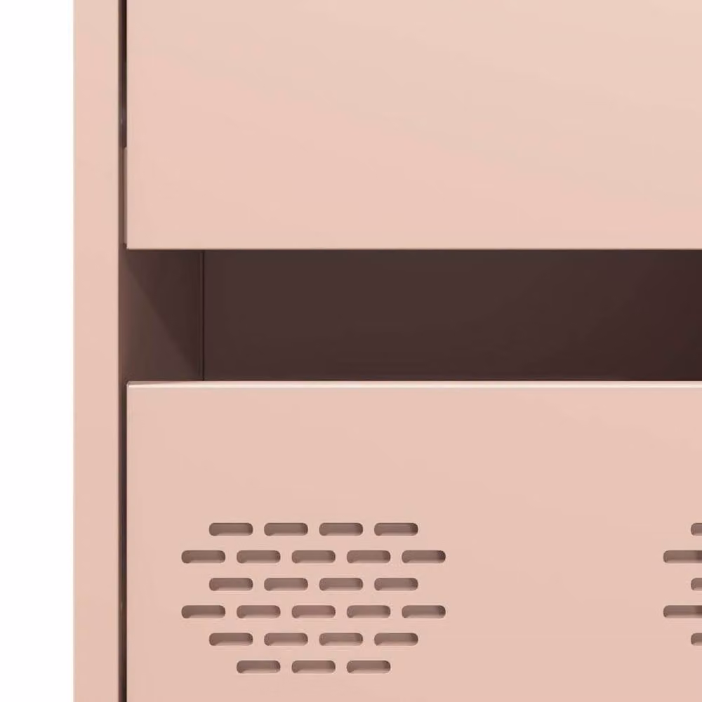 Berkfield Home Pink Steel Highboard, W: 68 cm, D: 39 cm, H: 101.5 cm – 4