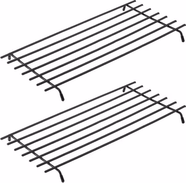 EONLION 2-Piece Black Metal Kitchen Protector Mats