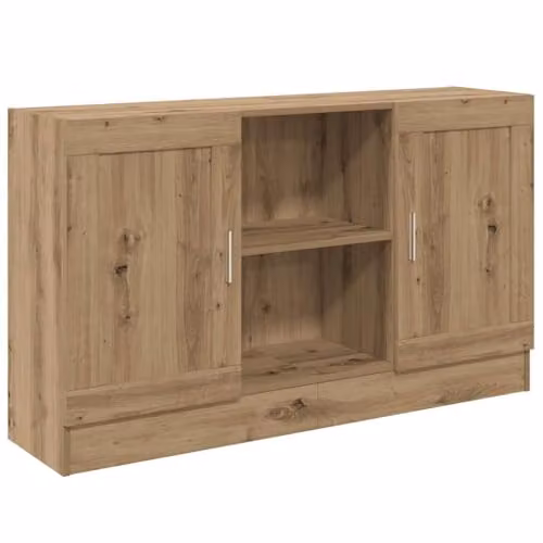 vidaXL Artisan Oak Sideboard in Brown, W/D/H: 120 x 30.5 x 70 cm – 1