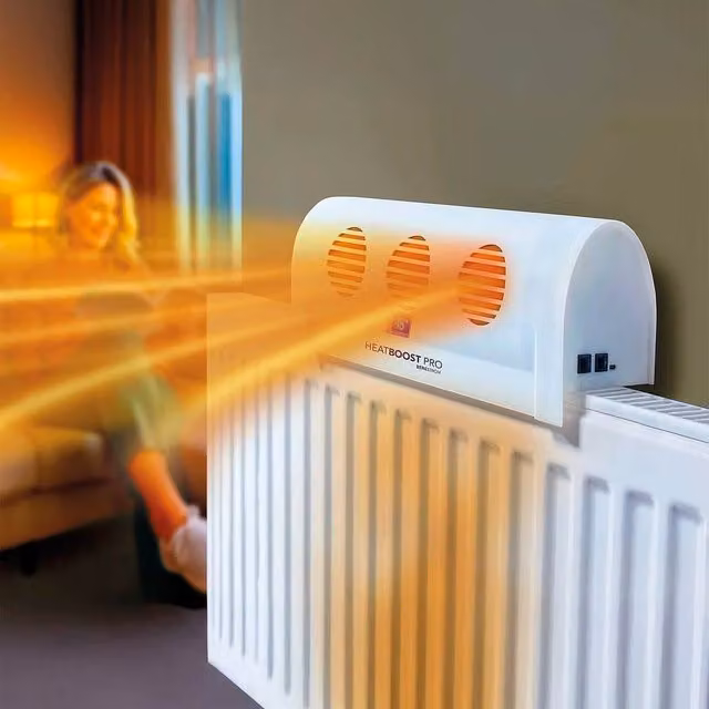 Bergstrom Rechargeable Radiator Fan, Energy-Saving Heat Circulator in White
