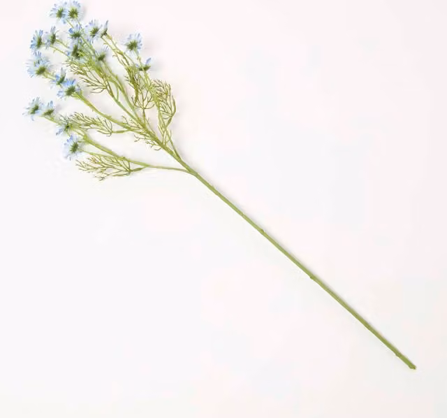 Homescapes Artificial Daisy Flower Stem, Blue, Height: 72 cm