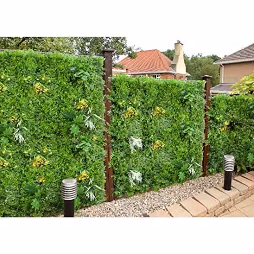 Best Artificial Green Living Wall Hedging Garden Panel Mat, W x W: 100 x 100 cm – 2