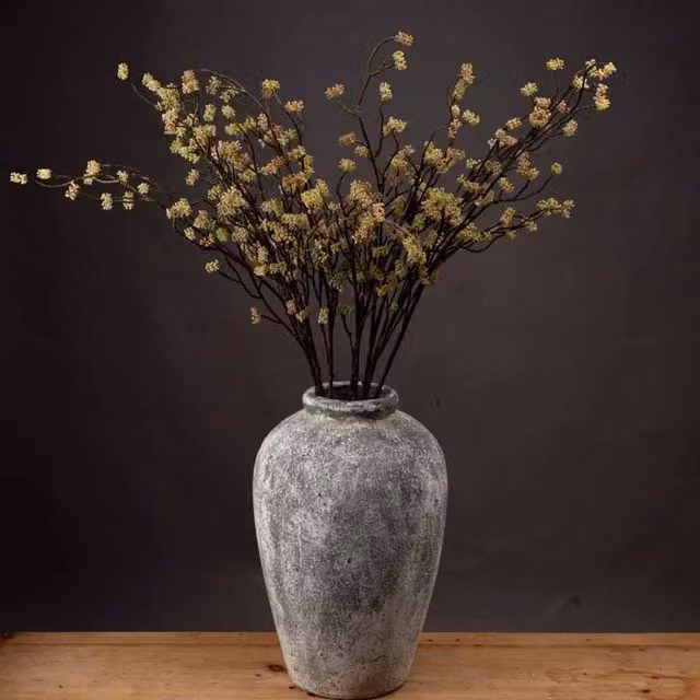 Lemon Pavilion Furniture and Decor Branch in Bloom Green Artificial Plant, W: 22 cm, H: 109 cm – 1