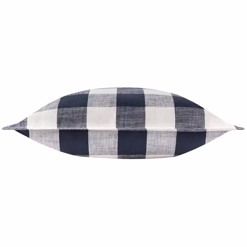 Yard Chesil Check Blue Cotton Square Outdoor Cushion W/D/H: 50 x 50 x 50 cm – 2