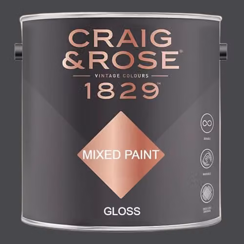 Craig & Rose 1829 Gloss Paint Stop Jet Black 2.5 l