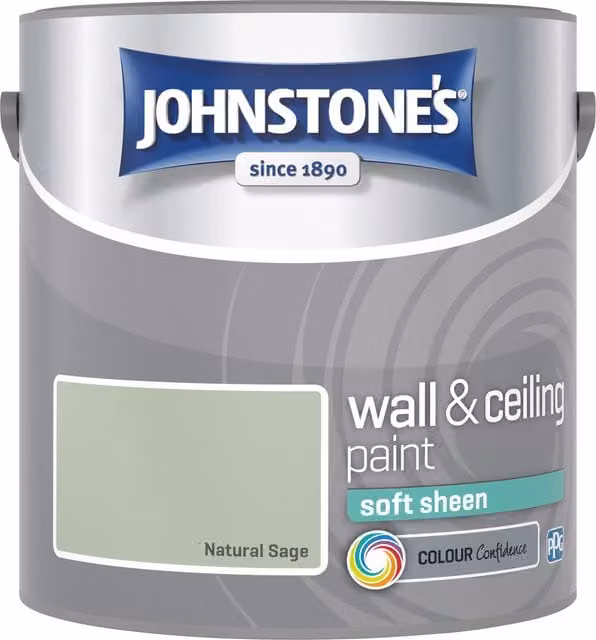 Johnstone's Low Emission Water Based Green Dispersion Satin Gloss Vinyl Soft Sheen Emulsion Paint