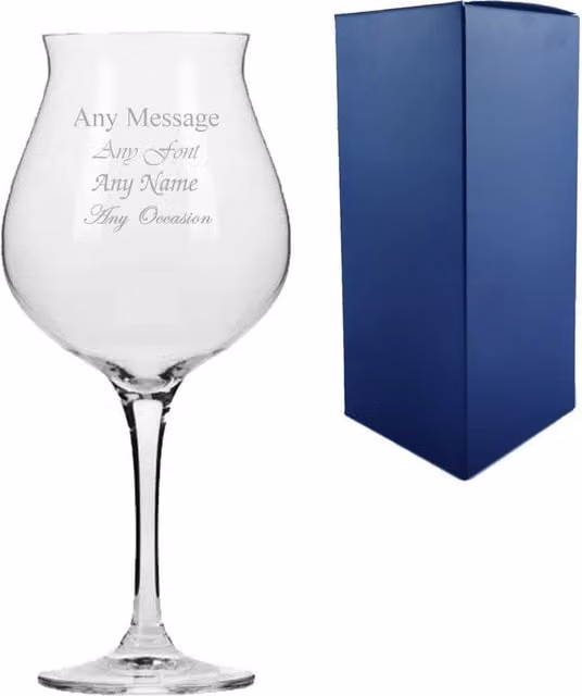 Uniqueful Personalised Infinity Gin Balloon Cocktail Glass, 760 ml, Clear