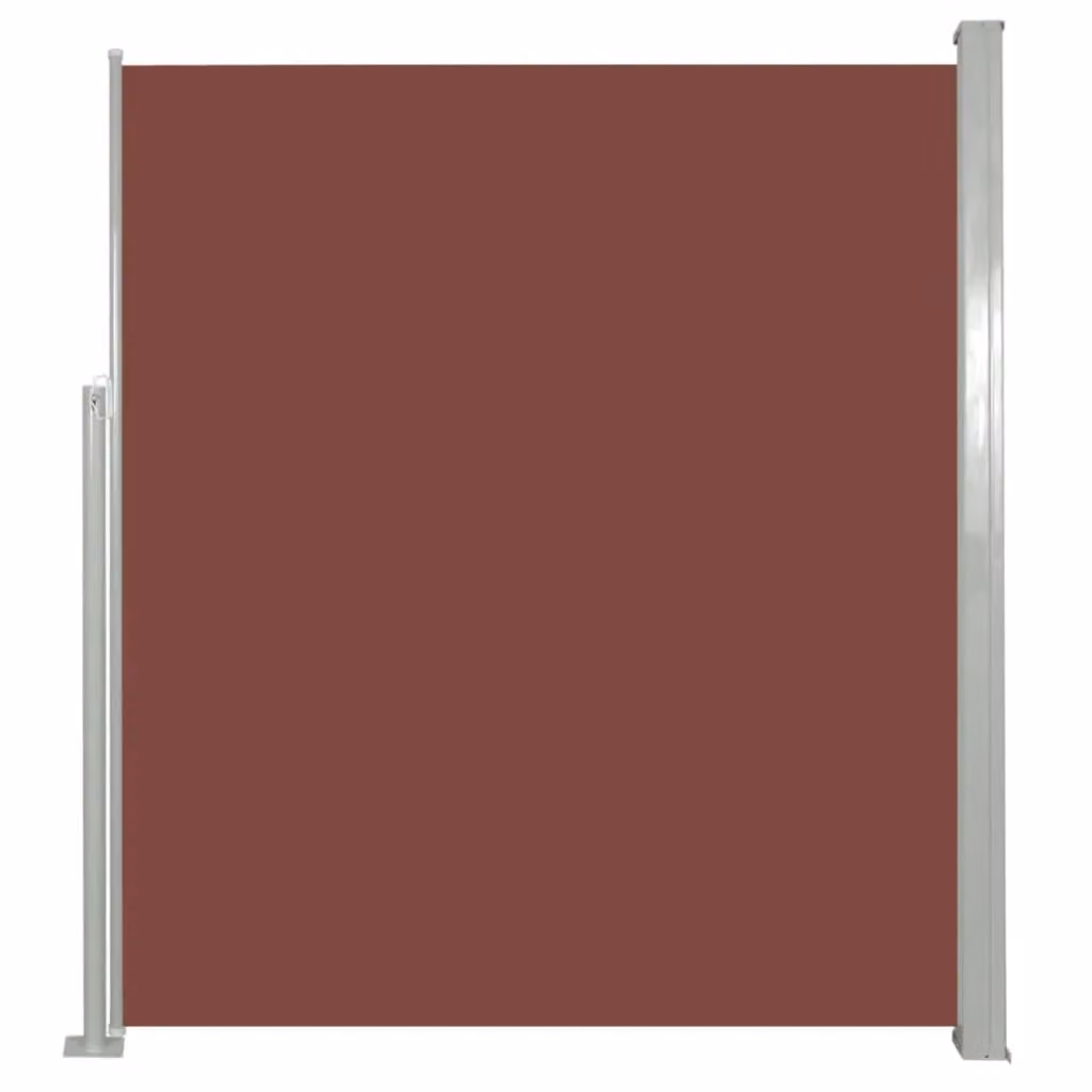 Berkfield Home Brown Retractable Side Awning with Manual Pull Polyester Fabric W: 160 cm, L: 300 cm – 2