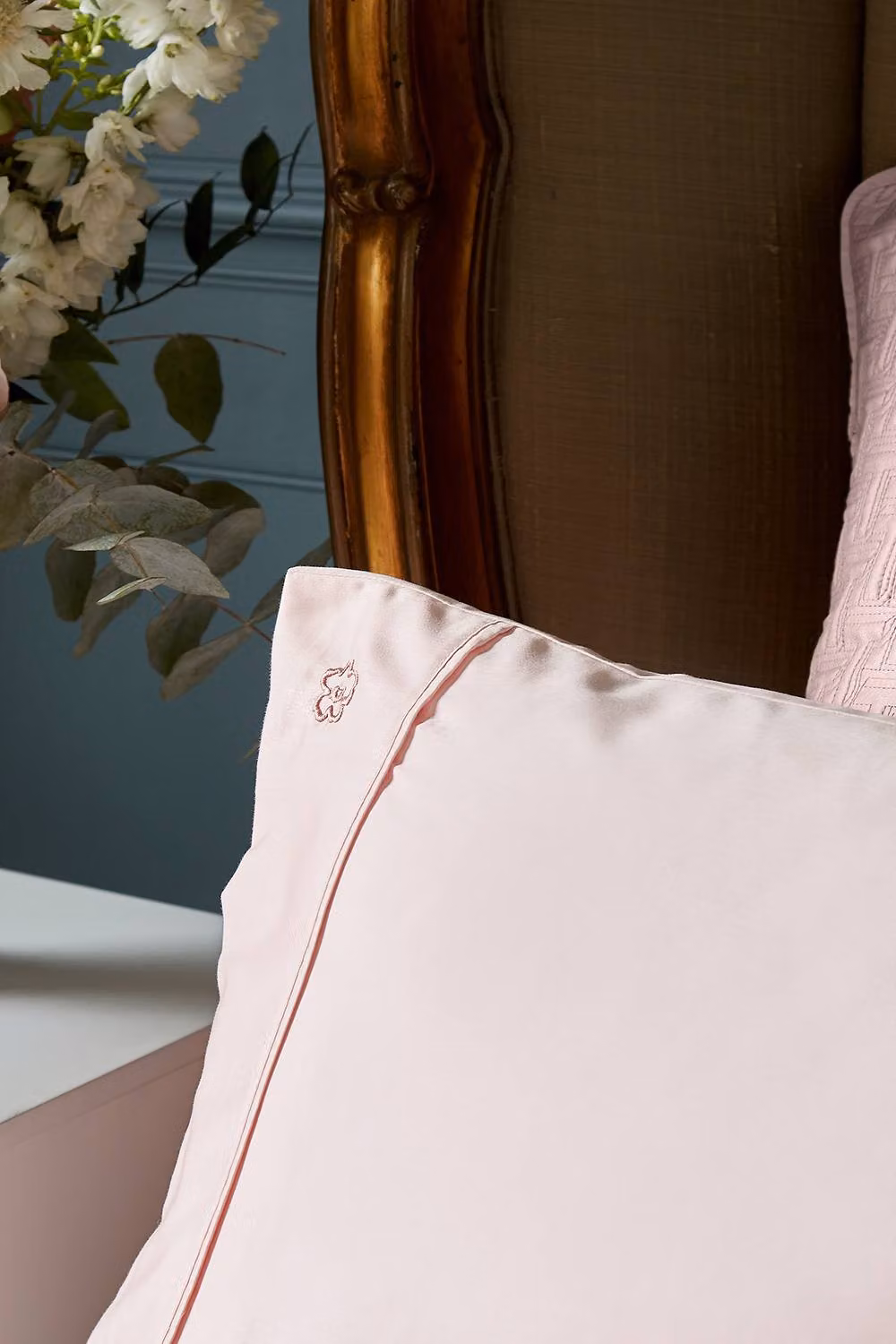 Ted Baker 250 Thread Count Mako Satin Plain Dye Cotton Standard Pillowcase in Pink – 2