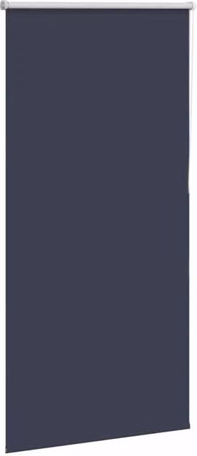 Berkfield Home Blue Polyester Blackout Roller Blind, W: 80 cm, H: 130 cm