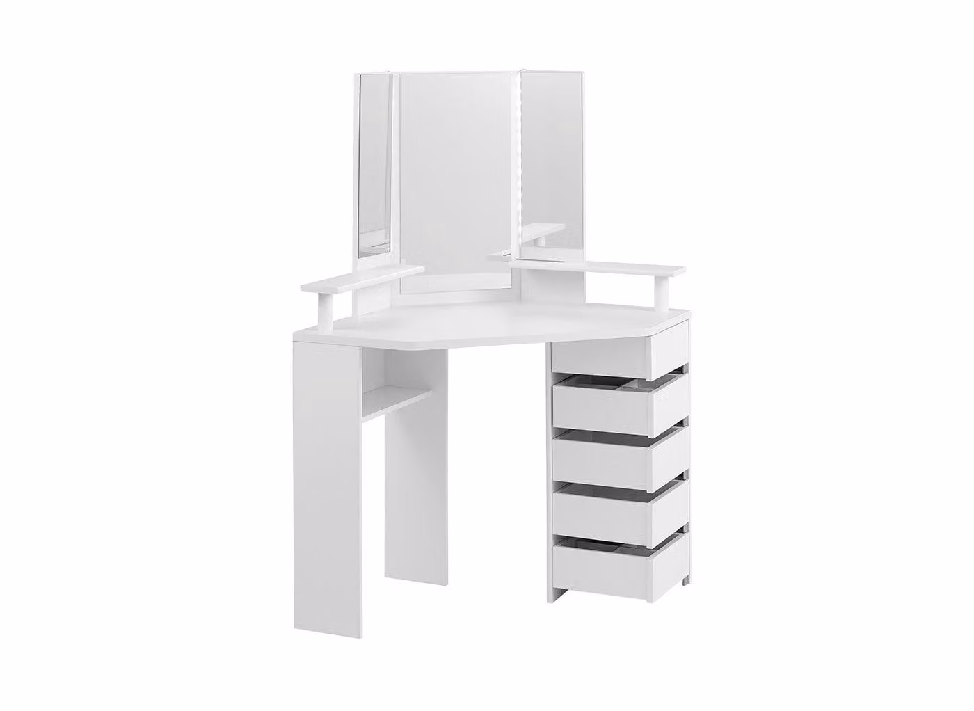 Dreams Delilah Beauty Bar Hollywood LED Dressing Table in White