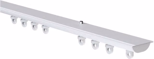NewEdgeBlinds White Aluminium Curved Ceiling Curtain Hanging Track