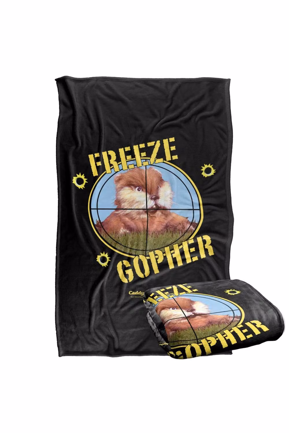 Warner Bros. Caddyshack Freeze Gopher Super Soft Fluffy Polyester Throw Blanket, Extra Large, Multicolour – 2