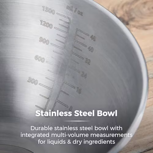 Tower 3-in-1 Digital Jug Scale with 1.5L Stainless Steel Bowl, 5kg Capacity, Black – 5
