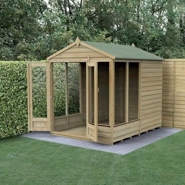 4LIFE Apex Modern Wood Summerhouse in Brown