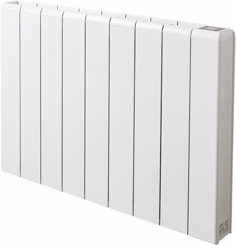 Adam Samson 2000W Dual Heating Ceramic Fan Electric Radiator in White with Smart WiFi App Control and Thermostat