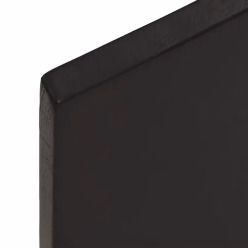 vidaXL Wall Shelf in Oak Wood, Dark Brown, W: 40 cm, D: 10 cm, H: 2 cm – 3