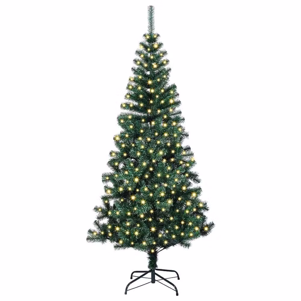 Berkfield Home Pre-lit Artificial Christmas Tree, Green, Height: 180 cm – 3