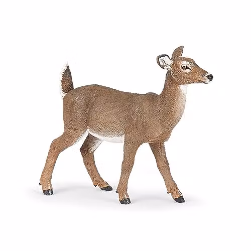 Papo Wild Life Collection Realistic Virginia Deer Figure in Brown and Multicolour