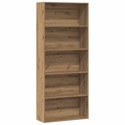 vidaXL Artisan Oak Book Cabinet in Brown, W: 80 cm, D: 30 cm, H: 189 cm