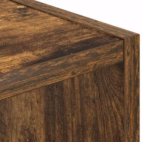 vidaXL Modern Bedside Table in Brown MDF, W/D/H: 30.5 x 27 x 59.5 cm – 4