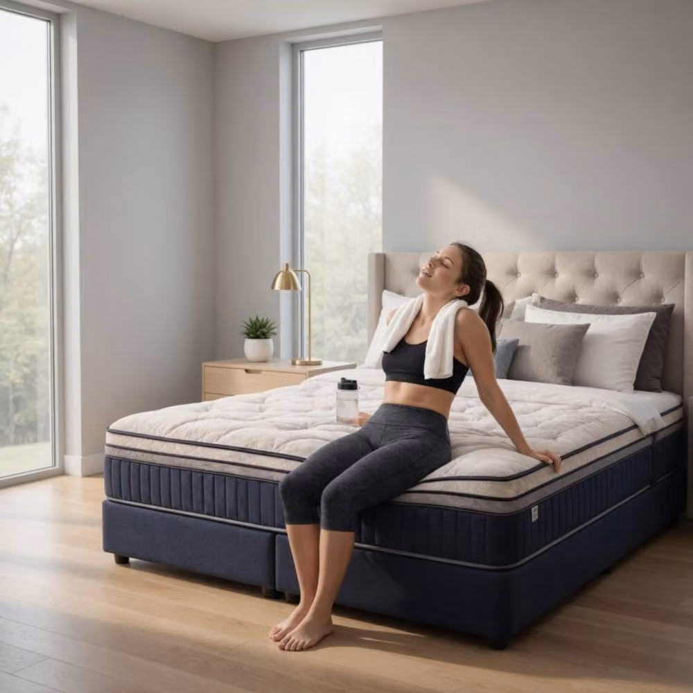 KDMD Windermere Dreams Double Length Luxury Mattress in White, W/D/H: 135 x 190 x 35 cm – 2