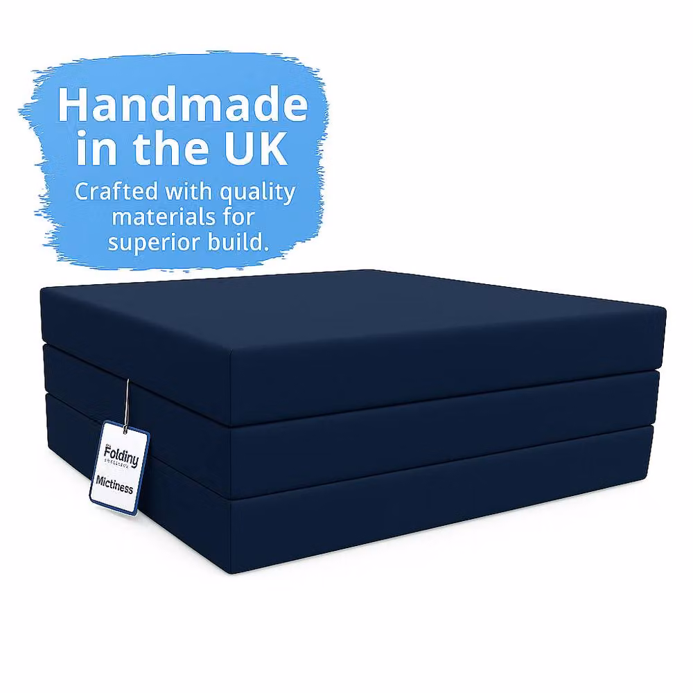 House of Home Navy Blue Single Size Folding Chair Bed and Guest Sofa – 3