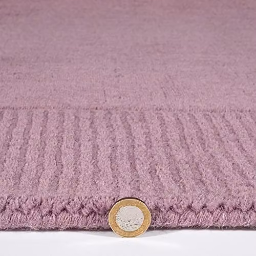 Esselle Home Esme Pink Wool Rectangular Rug W: 200 cm, D: 290 cm – 4