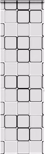 Berkfield Home White Opaque Shower Roller Blind with Cassette, W: 60 cm, H: 240 cm