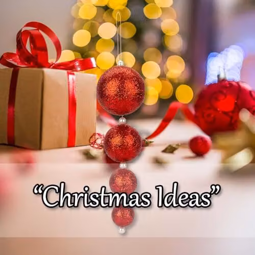 VFM e-Store Red Round Christmas Bauble Hanging Tree Ornaments, Pack of 4, 31 cm – 6