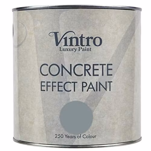 Vintro Blue-Grey Concrete Effect Water Based Dispersion Paint, 2.5L
