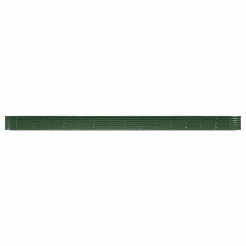 Berkfield Home Garden Powder-coated Steel Raised Bed, Green, W: 620 cm, D: 80 cm, H: 36 cm – 2