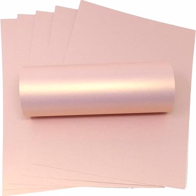 Syntego Pack of 10 Rose Gold A4 Construction Paper