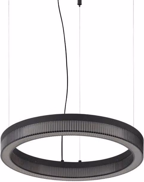 Netlighting Crown Integrated LED Pendant Ceiling Light, Black, Diameter: 40 cm, 2050 lm, 3000 K Warm White