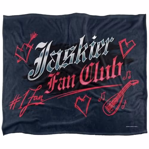 The Witcher Jaskier Fan Club Silky Touch Soft Microfibre Throw Blanket, Multicolour, W/D/H: 152 x 127 cm